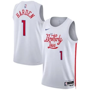 James Harden Philadelphia 76ers Nike Unisex 2022/23 Swingman Jersey City Edition White Unique