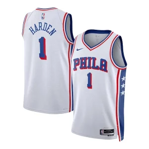 James Harden Philadelphia 76ers Nike Unisex Swingman Jersey Association Edition Personalisable White