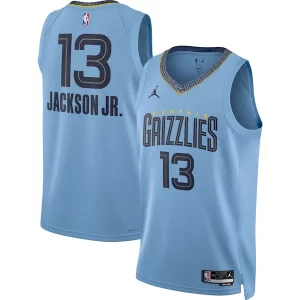 Jaren Jackson Jr. Dashing Memphis Grizzlies Jordan Brand Unisex Swingman Jersey Statement Edition Light Blue