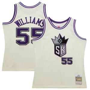 Jason Williams Sacramento Kings Chainstitch Swingman Jersey Cream Dashing
