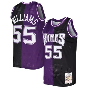 Jason Williams Sacramento Kings Hardwood Classics 2000/01 Split Swingman Jersey Purple/Black Distingué