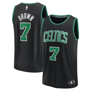 Jaylen Brown Boston Exclusif Celtics Youth Fast Break Replica Player Jersey Statement Edition Black