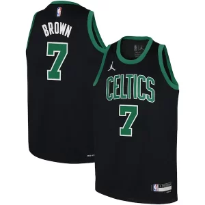 Jaylen Brown Boston Celtics Jordan Brand Youth Swingman Jersey Statement Personalisable Edition Black