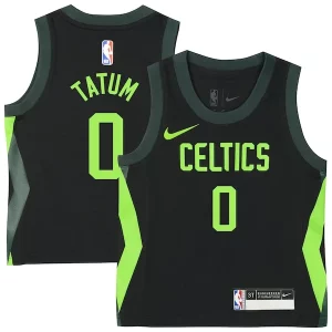 Jayson Tatum Boston Celtics Nike Distingué Toddler 2024/25 Swingman Player Jersey City Edition Black