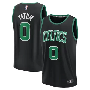Jayson Tatum Boston Celtics Fast Break Replica Player Jersey Statement Edition Black Notable