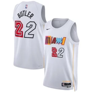 Jimmy Butler Miami Heat Nike Unisex 2022/23 Swingman Jersey City Edition White Élégant