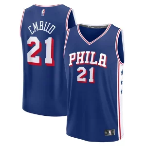 Joel Embiid Philadelphia 76ers Fast Break Replica Player Jersey Icon Edition Royal Dashing