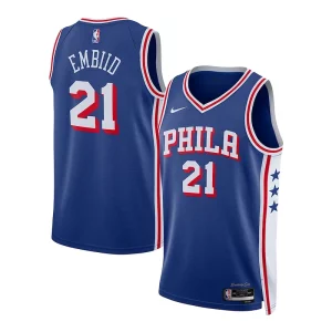Joel Embiid Captivant Philadelphia 76ers Nike Youth Swingman Jersey Icon Edition Royal