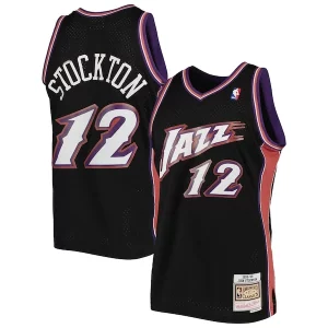 John Haut de gamme Stockton Utah Jazz 1998/99 Hardwood Classics Swingman Jersey Black