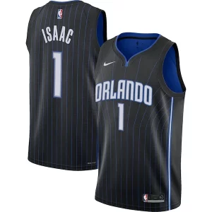 Jonathan Isaac Orlando Magic Nike Youth Swingman Jersey Icon Edition Black Uniques