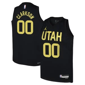 Jordan Clarkson Utah Jazz Jordan Brand Éclatant Youth Swingman Jersey Statement Edition Black