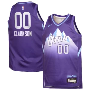 Jordan Clarkson Utah Commémoratif Jazz Nike Youth 2024/25 Swingman Player Jersey City Edition Purple