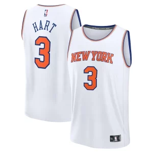 Josh Hart Exclusif New York Knicks Fast Break Replica Player Jersey Association Edition White