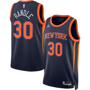 Julius Randle Confortable New York Knicks Jordan Brand Unisex Swingman Jersey Statement Edition Navy