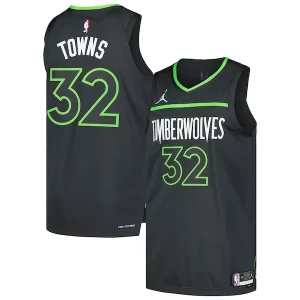 Karl Anthony Towns Minnesota Timberwolves Jordan Brand Notable Authentic Player Jersey Statement Edition Anthracite