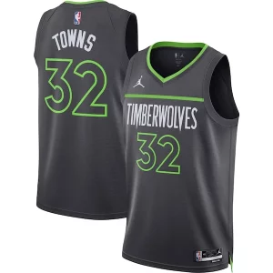 Karl Anthony Towns Minnesota Sophistiqué Timberwolves Jordan Brand Unisex Swingman Jersey Statement Edition Charcoal