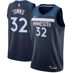 Karl Anthony Towns Minnesota Timberwolves Nike Swingman Jersey Navy Splendide Icon Edition