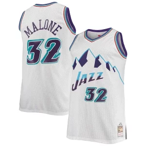 Karl Premium Malone Utah Jazz 1996/97 Big & Tall Hardwood Classics Swingman Jersey White/Purple