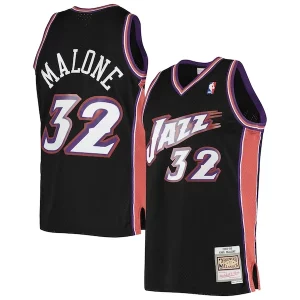 Karl Malone Captivant Utah Jazz 2001/02 Hardwood Classics Swingman Jersey Black