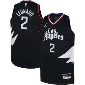 Kawhi Leonard LA Clippers Jordan Brand Youth Swingman Jersey Collectible Statement Edition Black