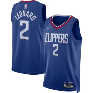 Kawhi Leonard LA Clippers Nike Exquisite 2021/22 Diamond Swingman Jersey Icon Edition Royal