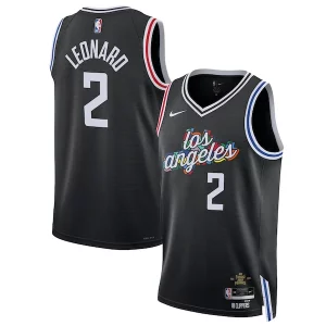 Kawhi Notable Leonard LA Clippers Nike Unisex 2022/23 Swingman Jersey City Edition Black
