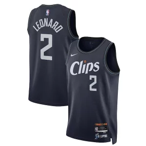 Kawhi Leonard LA Clippers Nike Unisex 2023/24 Swingman Jersey Navy City Magnifique Edition