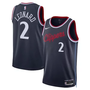 Kawhi Leonard LA Clippers Nike Unisex 2024/25 Swingman Jersey Navy Icon Edition Prime