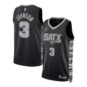 Keldon Johnson San Exclusif Antonio Spurs Jordan Brand Unisex Swingman Jersey Statement Edition Black