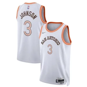 Keldon Johnson San Antonio Spurs Nike Unisex 2023/24 Swingman Incontournable Jersey White City Edition