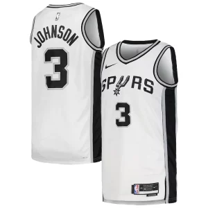 Keldon Johnson San Antonio Spurs Nike Unisex Swingman Jersey Association Edition White Moderne