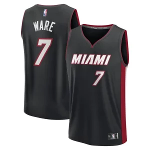 Kel'el Ware Miami Heat Fast Break Replica Player Jersey Exclusif Icon Edition Black