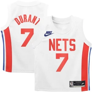 Kevin Durant Brooklyn Nets Nike Preschool Refiné 2022/23 Swingman Jersey White Classic Edition