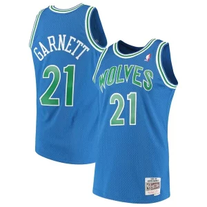 Kevin Garnett Minnesota Timberwolves 1995/96 Tendance Hardwood Classics Swingman Jersey Blue