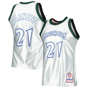 Kevin Garnett Minnesota Timberwolves 1997/98 Hardwood Classics 75th Vibrant Anniversary Swingman Jersey Platinum