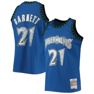 Kevin Garnett Minnesota Timberwolves 2003/04 Admirable Hardwood Classics NBA 75th Anniversary Diamond Swingman Jersey Blue