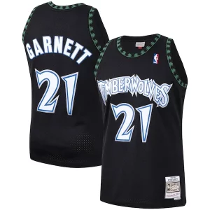 Kevin Garnett Minnesota Timberwolves Hardwood Classics Swingman Incontournable Jersey Black/White