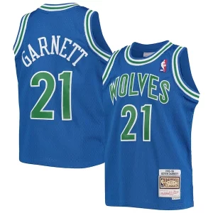 Kevin Garnett Minnesota Timberwolves Youth Luxueux 1995 96 Hardwood Classics Swingman Jersey Blue