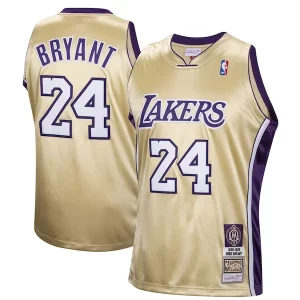 Kobe Charming Bryant Los Angeles Lakers Hall of Fame Class of 2020 #24 Authentic Hardwood Classics Jersey Gold