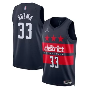 Kyle Kuzma Washington Wizards Jordan Brand Unisex 2024/25 Swingman Jersey Statement Edition Superbe Navy