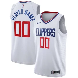 LA Clippers Nike 2020/21 Swingman Uniques Custom Jersey Association Edition White