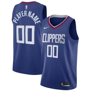 LA Clippers Nike 2020/21 Swingman Custom Jersey Icon Edition Royal Charming