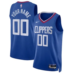 LA Clippers Stylish Nike Unisex Swingman Custom Jersey Royal Icon Edition