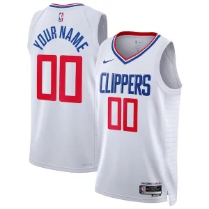 LA Clippers Nike Unisex Swingman Custom Tendance Jersey White Association Edition