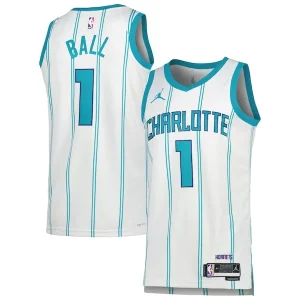 LaMelo Ball Charlotte Hornets Jordan Brand Unisex Swingman Exquisite Jersey Association Edition White/Teal