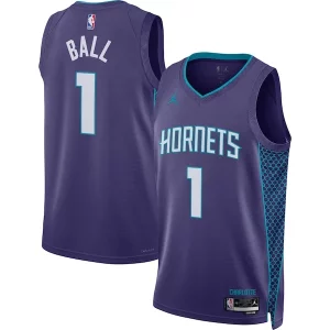 LaMelo Ball Charlotte Hornets Jordan Exceptionnel Brand Unisex Swingman Jersey Statement Edition Purple