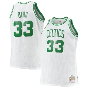 Larry Bird Boston Celtics Big & Tall 1985/86 Hardwood Classics Swingman Jersey White Confortable