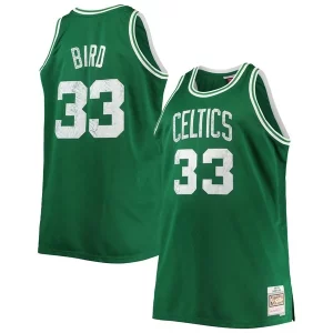 Larry Bird Boston Celtics Élégant Big & Tall 1985/86 NBA 75th Anniversary Diamond Swingman Jersey Kelly Green