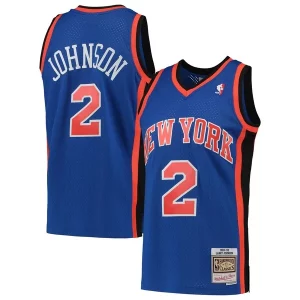 Larry Johnson New York Knicks 1998/99 Hardwood Classics Swingman Jersey Élégant Blue