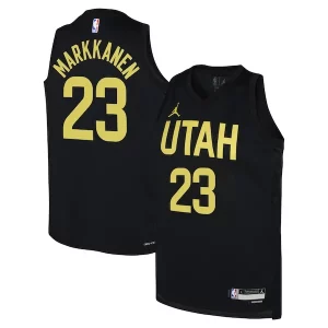 Lauri Markkanen Moderne Utah Jazz Jordan Brand Youth Swingman Jersey Statement Edition Black